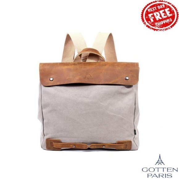 TSD BRAND Cooper Convertible Canvas Backpack Ivory Women\'s Bag main image 9